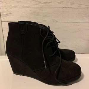Women’s black booties